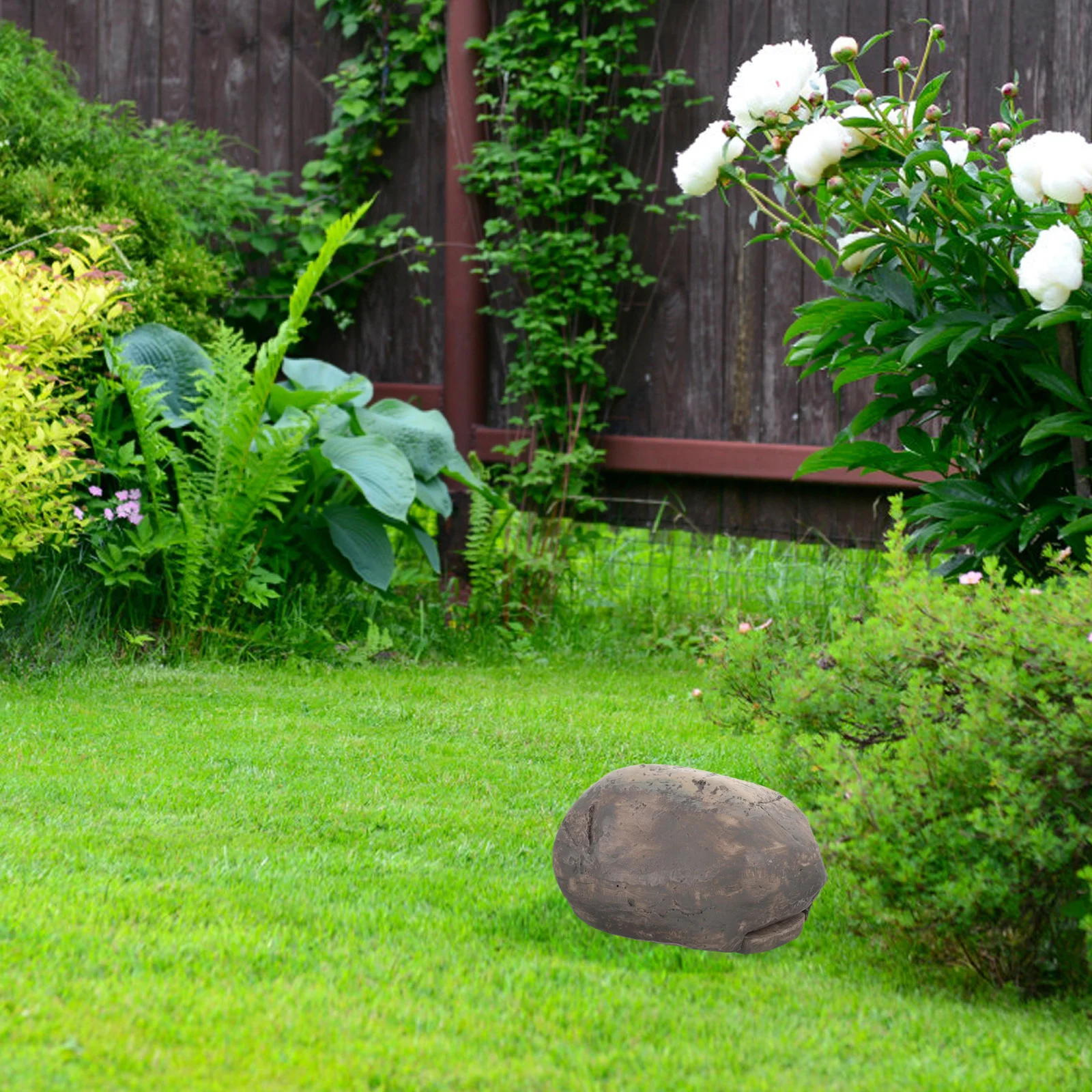 Stone Box Faux Outdoor Rocks Garden Storage Resin Fake Appearance Hider Weatherproof Rustproof Yard Holder Container Small Resin