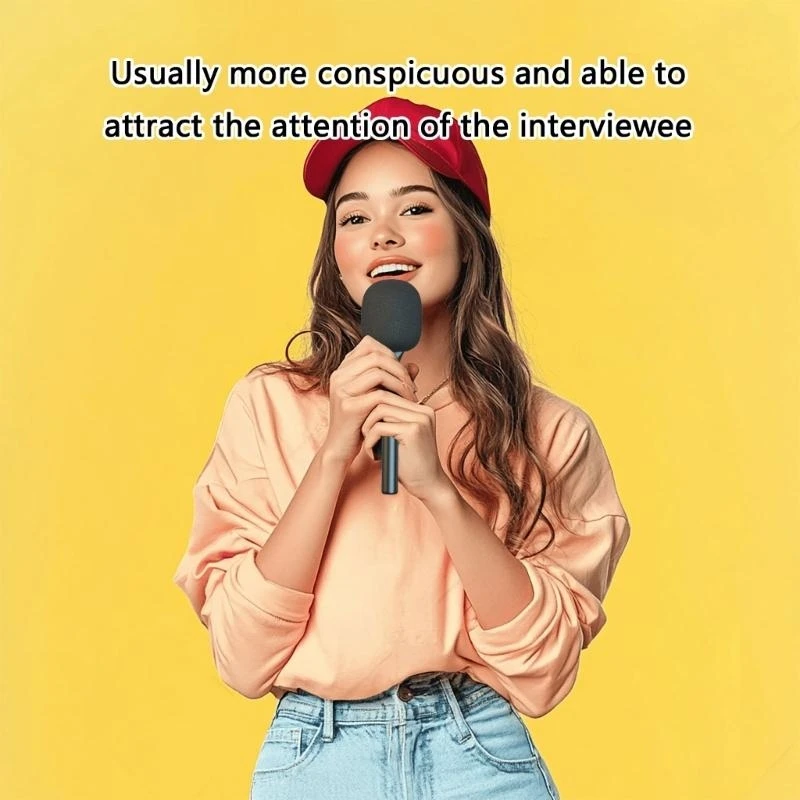 Visible Plastic Interviews Mic Holder For Broadcast Quality Sound In Press Conferences Field Reporting Communicatio