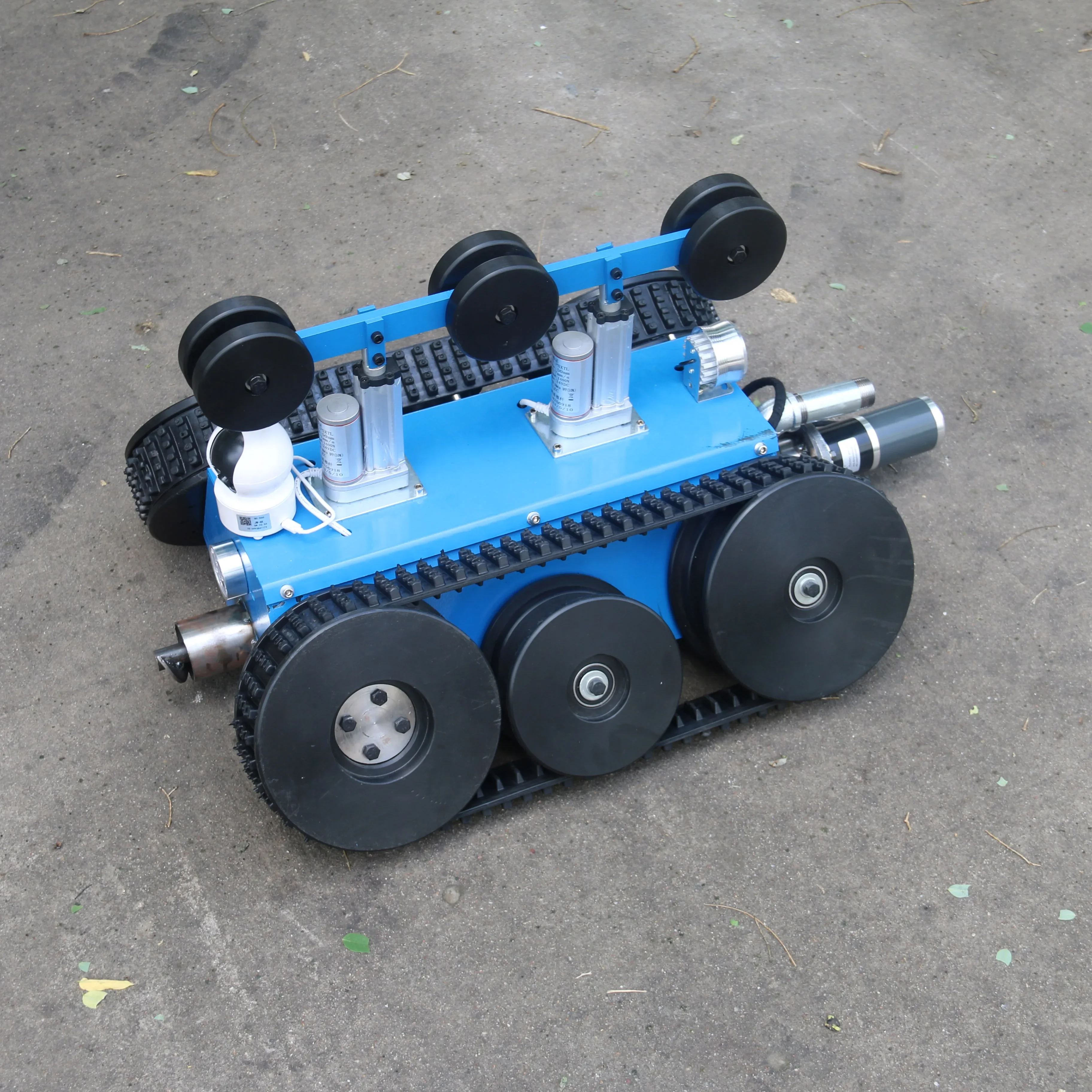 Small Rubber Track Chassis Hydraulic Underwater Pipeline Dredging Inspection Robot Crawler Chassis,