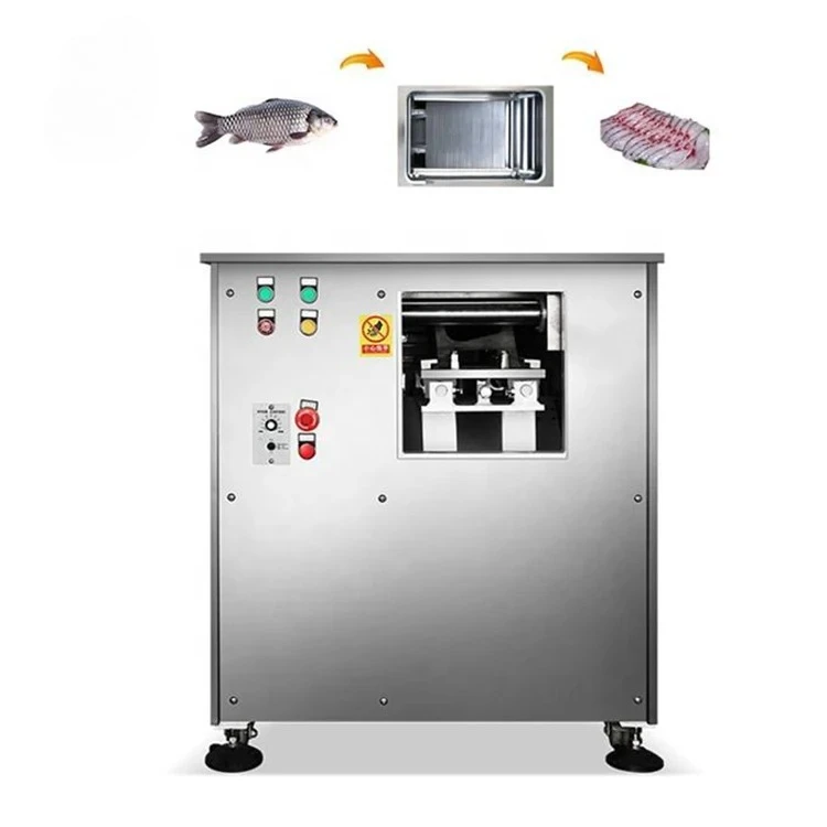 Automatic Cod Anchovy Trout Salmon Catfish Tilapia Fish Smoke Sashimi Slice Cut Slicer Fillet Machine Price