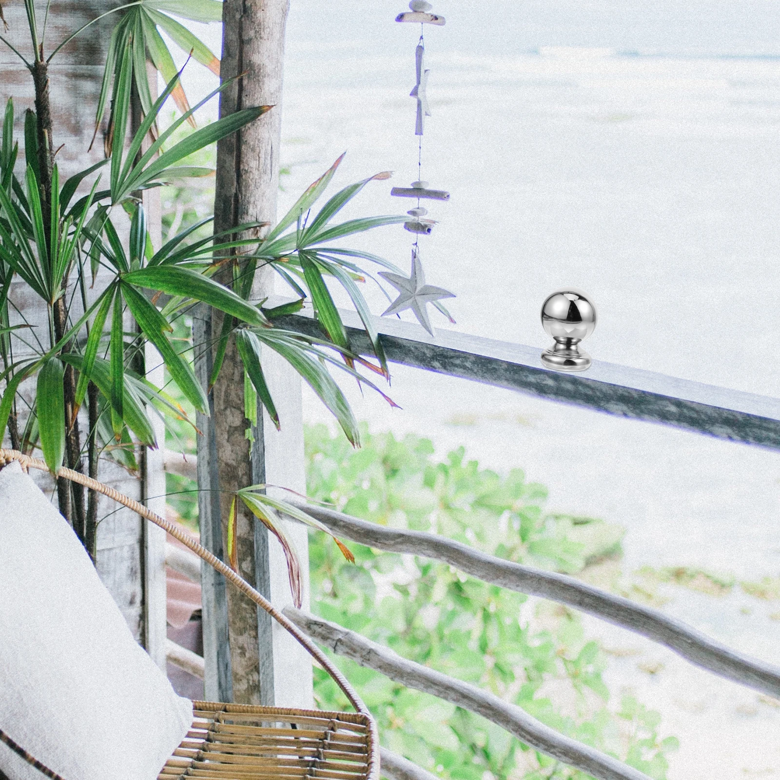 

Stainless Steel Stair Railing Ball Handrail Finial Spherical Stairway Finial For Indoor Outdoor Building Fire Corridor Banister