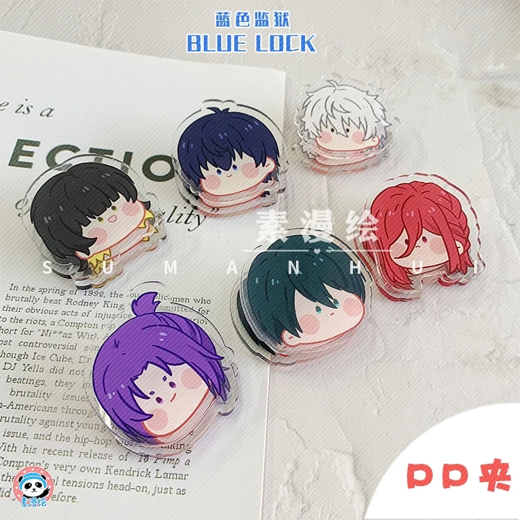 

Anime BLUE LOCK Isagi Yoichi Chigiri Hyoma Nagi Seishiro Cosplay Acrylic PP Note Clip Ambitus