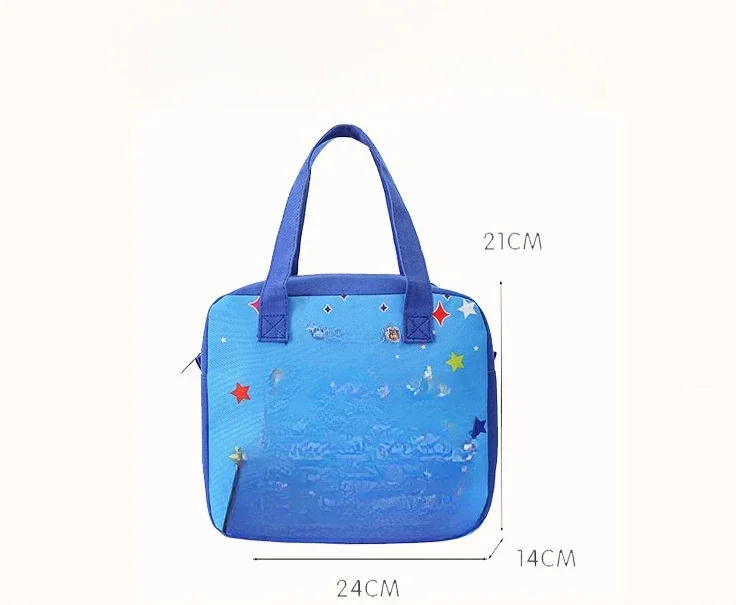 Disney cartoon frozen boys cars cute lunch box bag handbag Outdoor tote bag