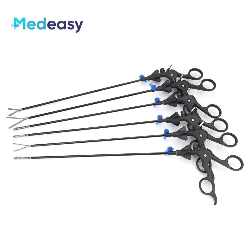 instrumentos cirurgicos laparoscopicos forceps de cirurgia de laparoscopia medica reutilizavel tesoura graspers punho desbloqueado mm 01