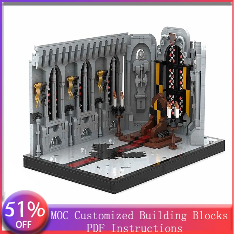 

1378 деталей Модульный конструктор «Зал Парламента Ворона» MOC, настраиваемый модульный конструктор из кирпичиков, простой DIY набор для мальчиков, подарок на Рождество