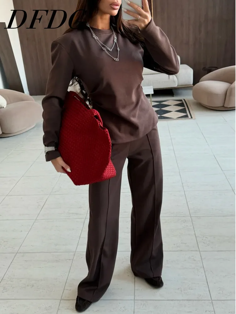 

DFDG Women's Spring Summer Stand Collar Frog Button Fur Cuff Cropped Jacket Casual Streetwear 2026 Trendy Feminine Fashion Set