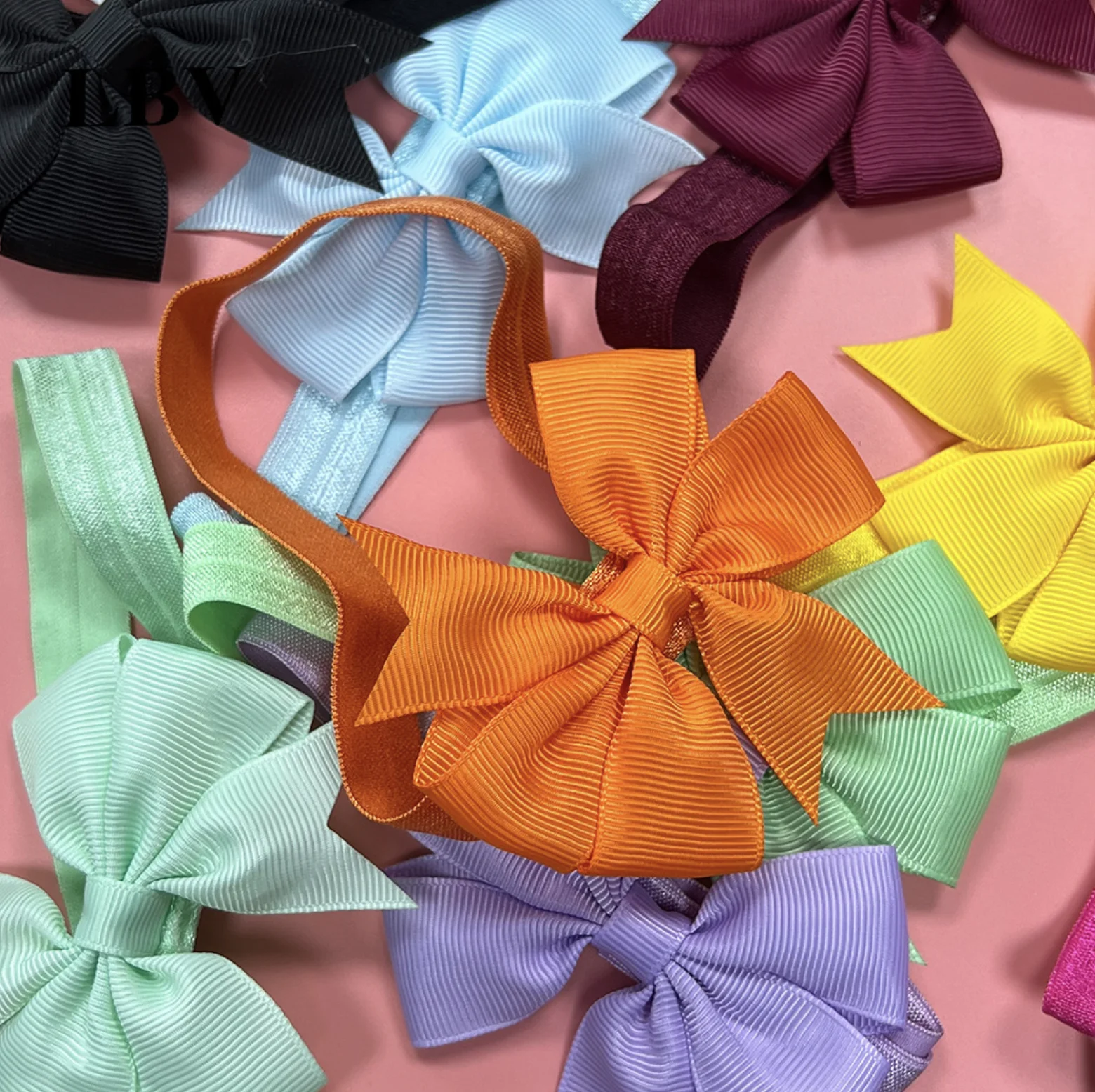 10 Pieces Baby Girls Headbands 3 Inch Grosgrain Ribbon Hair Bows Headbands for Baby Girls Infants Kids and Toddler