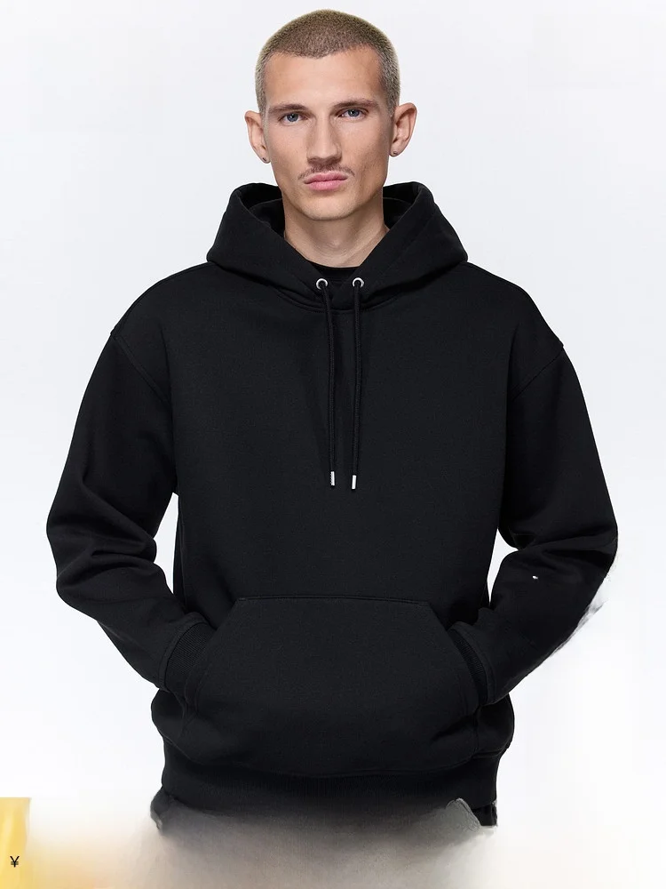 

Модная унисекс-толстовка H&M оверсайз из мягкого флиса, повседневная, молодежная, осенняя, из полиэстера и хлопка