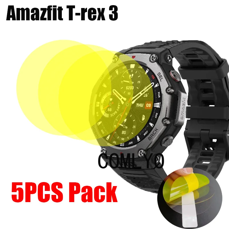 مراجعة شاملة لـ 5 قطع من حماية الشاشة لساعة Amazfit T-Rex 3 – تقييم عملي ودقيق بناءً على الاستخدام اليومي