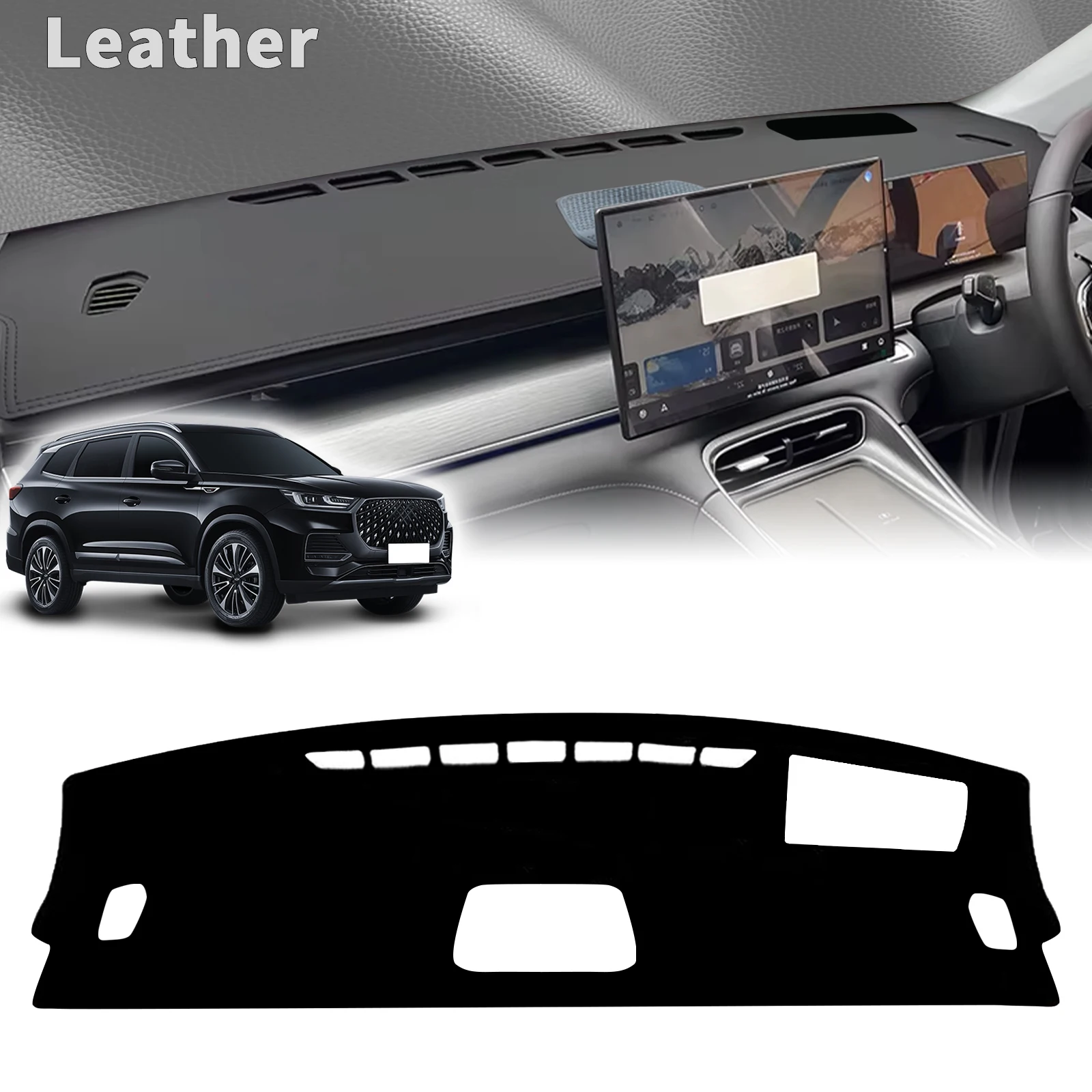 

fit for CHERY TIGGO 8 Plus Pro 2025 Car Dashboard Anti‑UV Sunshade Cover Non‑Slip Protective Mat Dash Pad Auto Accessories