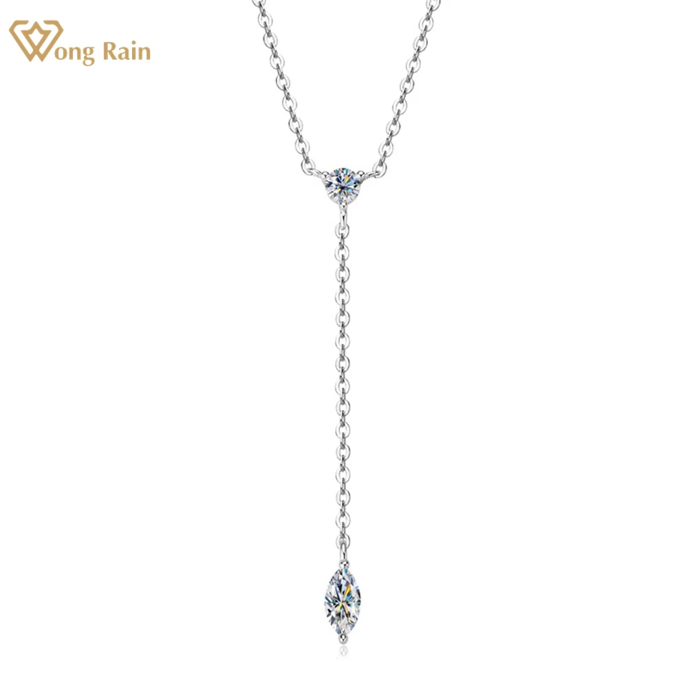 wong rain 925 sterling silver colar de pingente real moissanite diamantes gemstone elegante gra joias banhado a ouro 18k vvs1 3d ex d 01