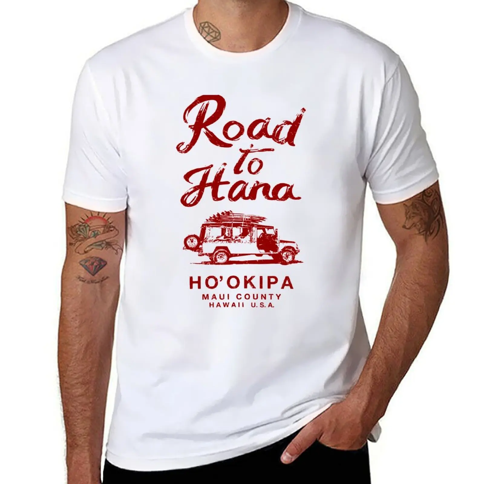 

HAWAII Maui Road to Hana Vintage Hawaiian T-Shirt t shirt personalised printed t shirts for man T-Shirt