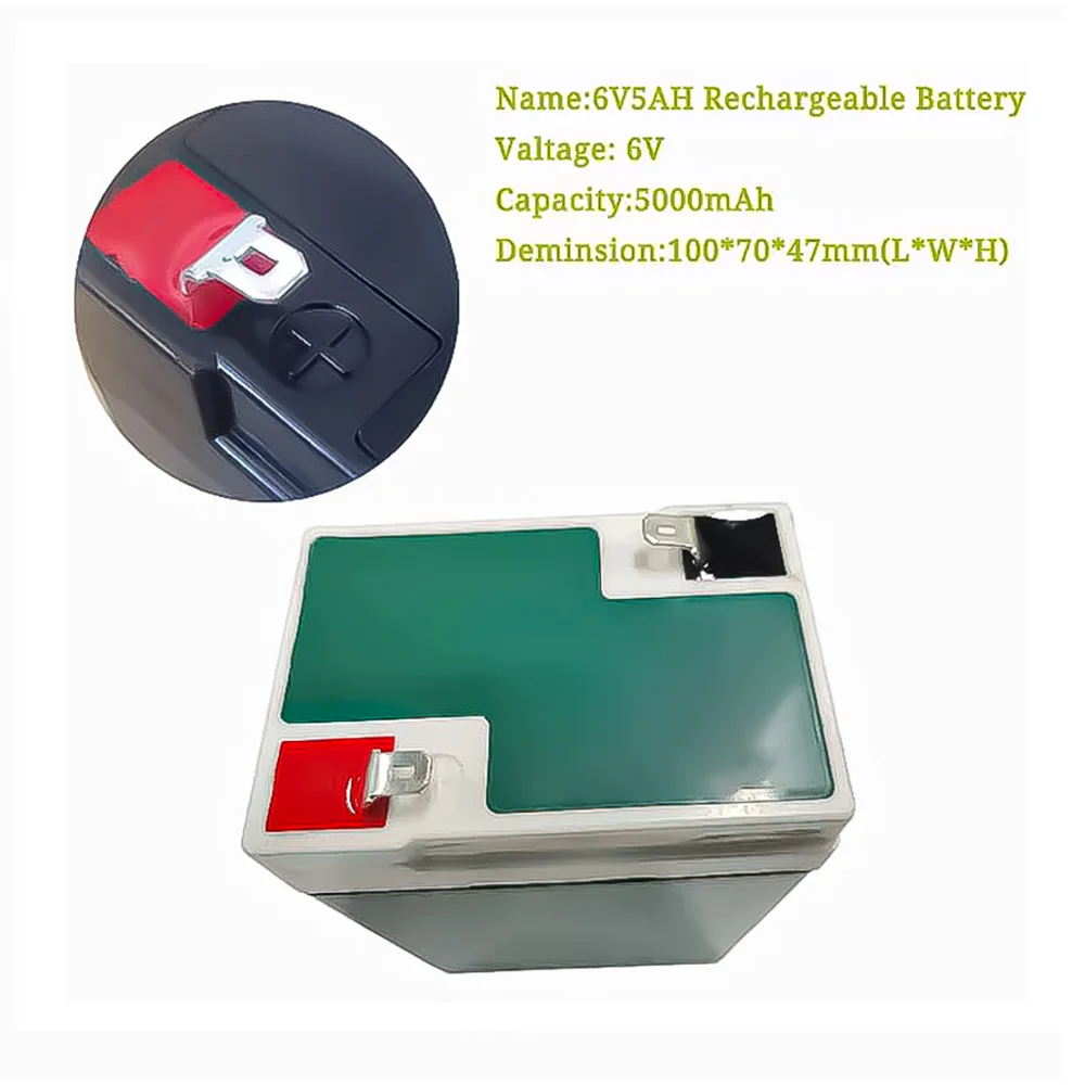 6V5Ah 축전지 6V 4Ah 5Ah 어린이 용 납산 충전식 축전지, 전기 자동차 전자 비상 조명