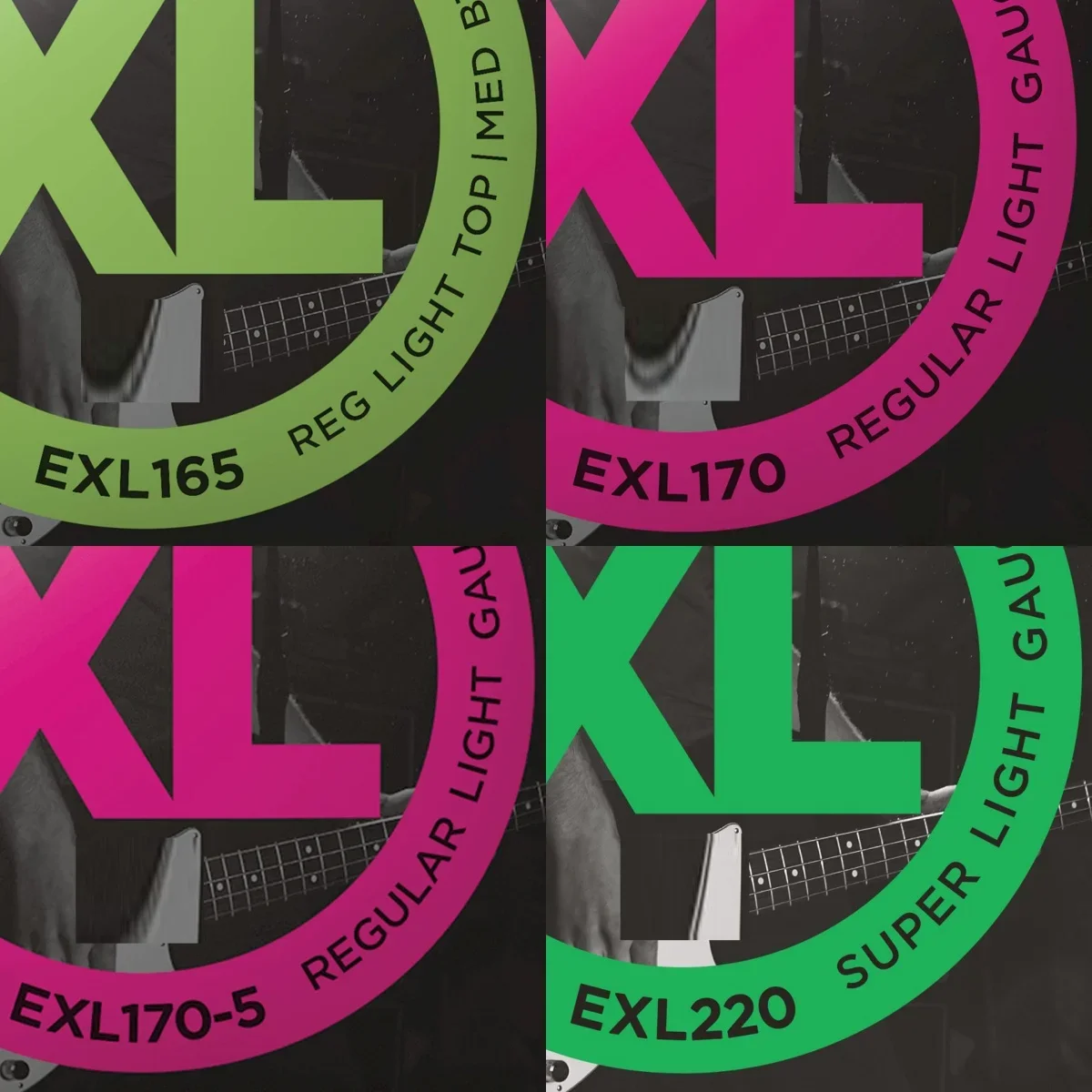 Pop Rock Music 4-5 Strings XL Nickel Professional Electric Bass Strings EXL220 EXL170-5 EXL165 A Variety Of Thickness EXL170