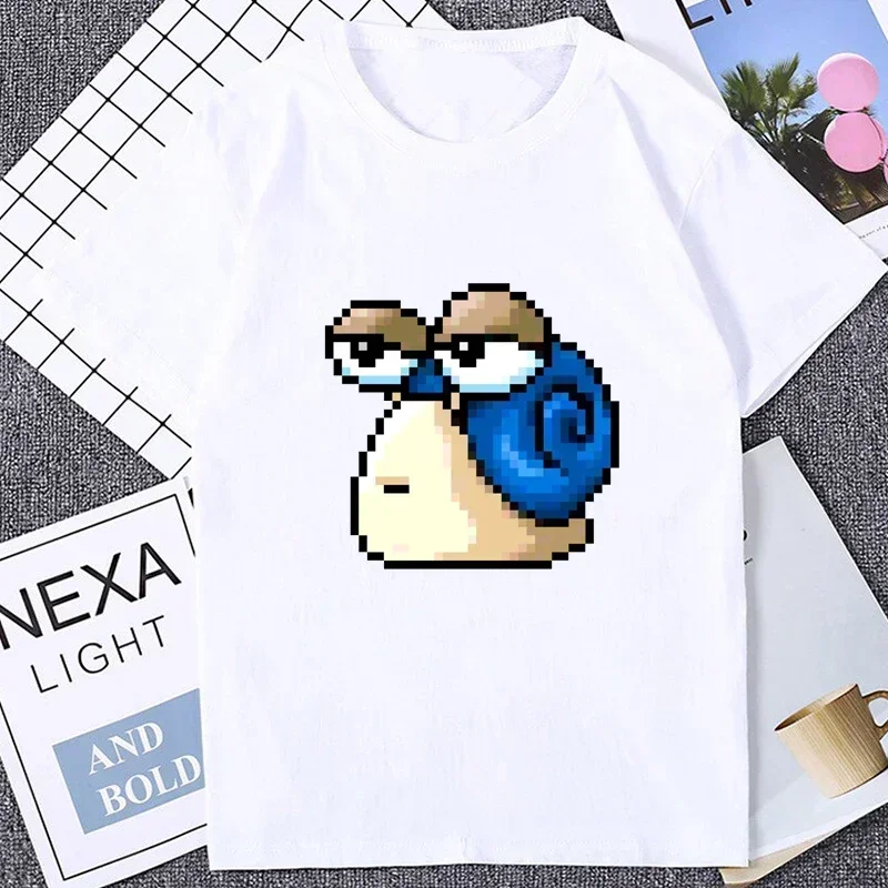 Camisetas Harajuku MapleStory Kawaii con estampado divertido, camiseta personalizada para hombre, estilo coreano, ropa para fanáticos del juego, ropa Hipster Otaku
