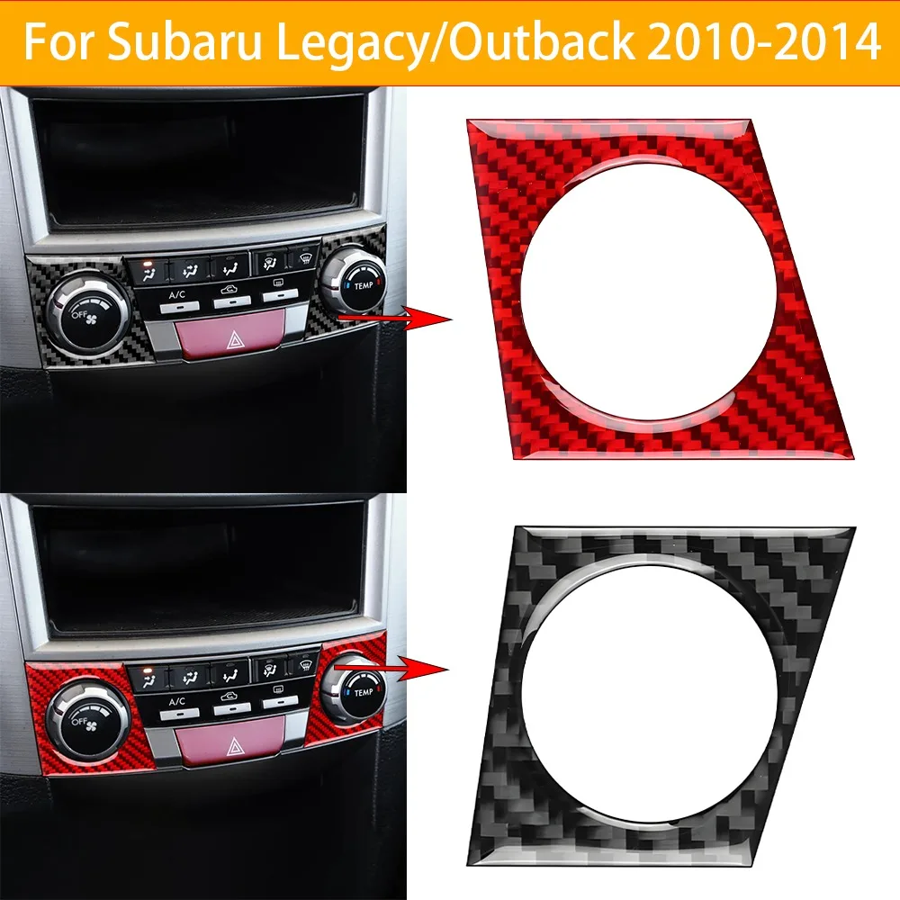 

Carbon Fiber Center Control Rotary Knob For Subaru Legacy/Outback 2010-2014 Car Interior Button Switch Decoration Stickers Trim