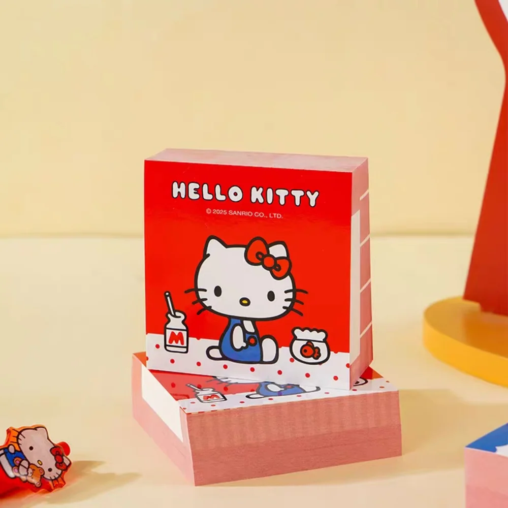 250Sheets Genuine Sanrio Hello Kitty Sticky Notes Cartoon Kt Cat Notepad Memo Pads Office Message Sticker Study Stationery Gifts