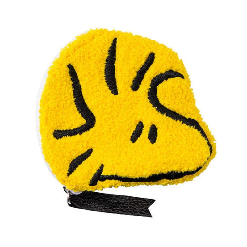 Kawaii Snoopy porte-monnaie dessin animé portefeuille en peluche sac à fermeture éclair femmes mode argent écouteur porte-carte clé pochette de rangement cadeaux pour filles