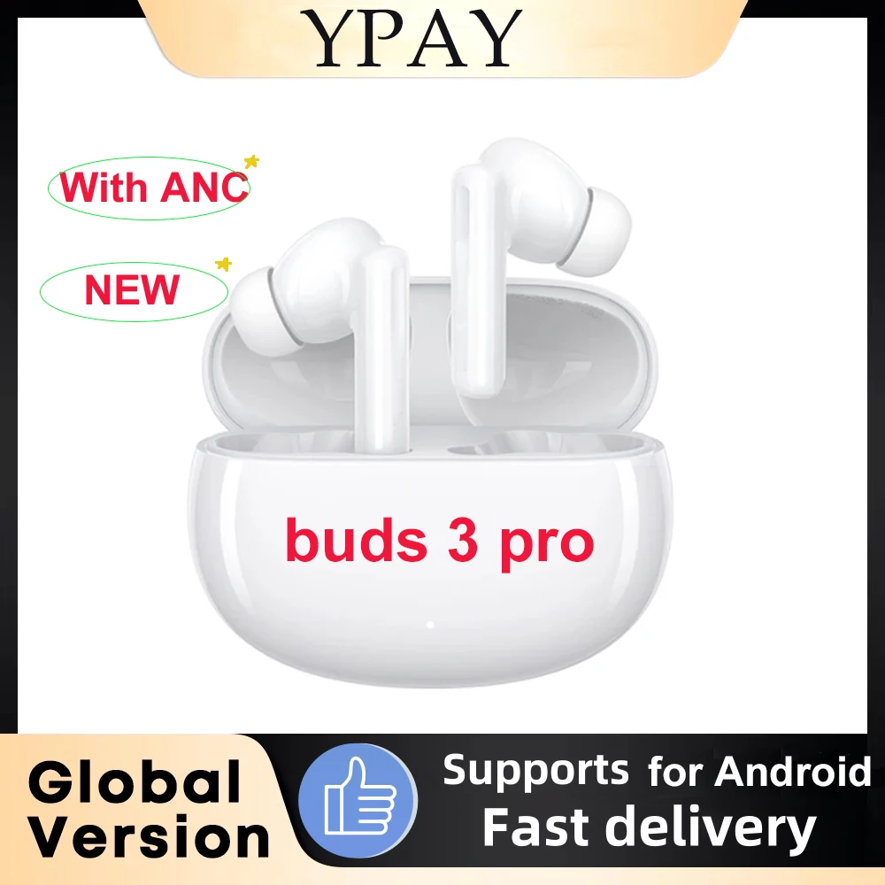 

Buds3 Pro V16 True Wireless ANC Noise Reduction Bluetooth HiFi Sound Low Latency Earphones for Sports gaming headphones 2024 New