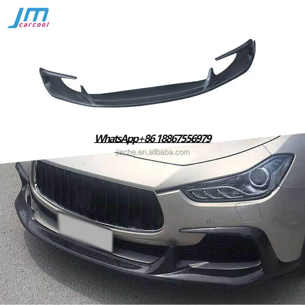 

Carbon Fiber Front Bumper Lip Spoiler for Maserati Ghibli 2014 - 2017 Front Bumper Chin Extension Accessories Car Styling
