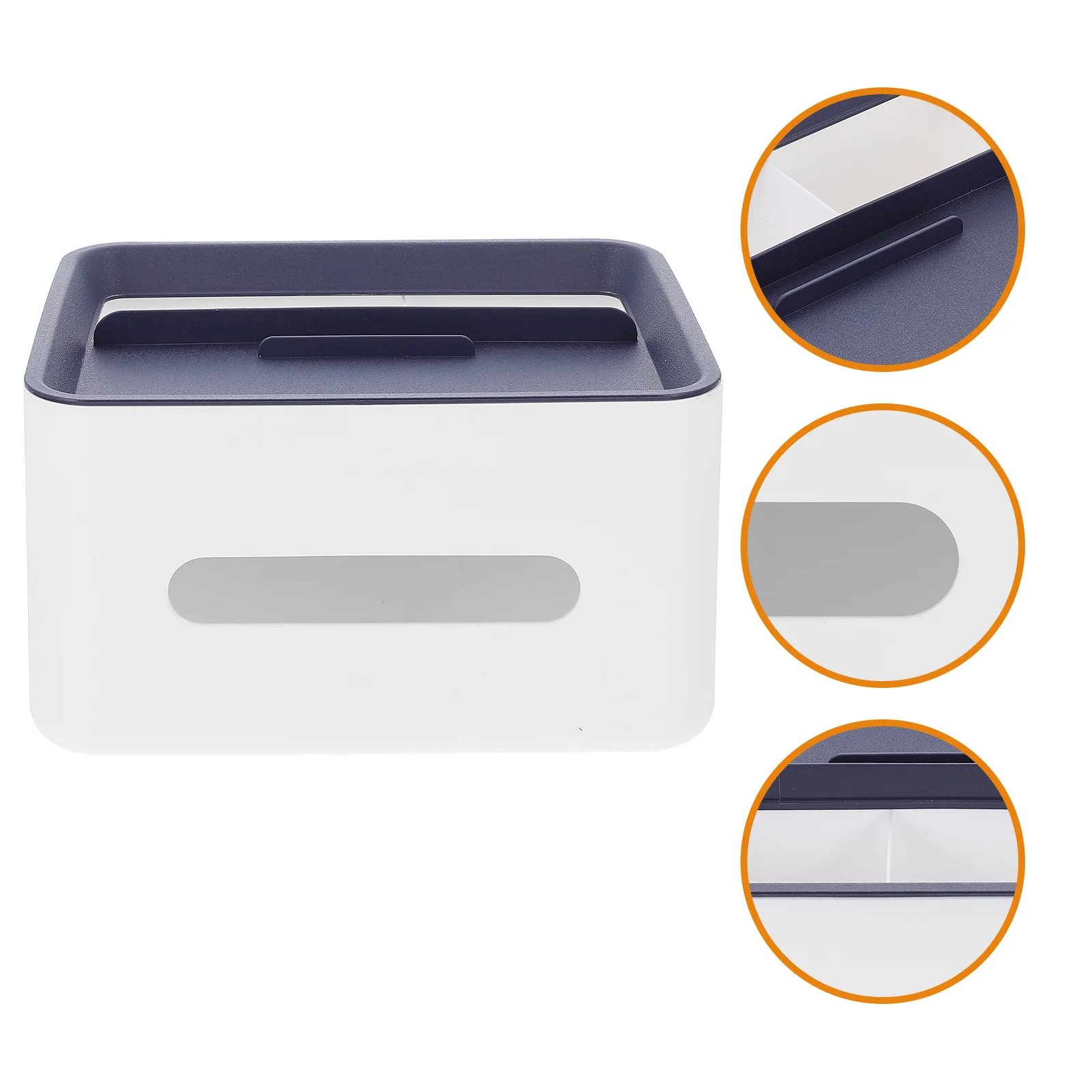 موزع مناديل PP منظم سطح المكتب صندوق تخزين متعدد الشبكات حامل جهاز التحكم عن بعد حامل هاتف للمكتب المنزلي #4