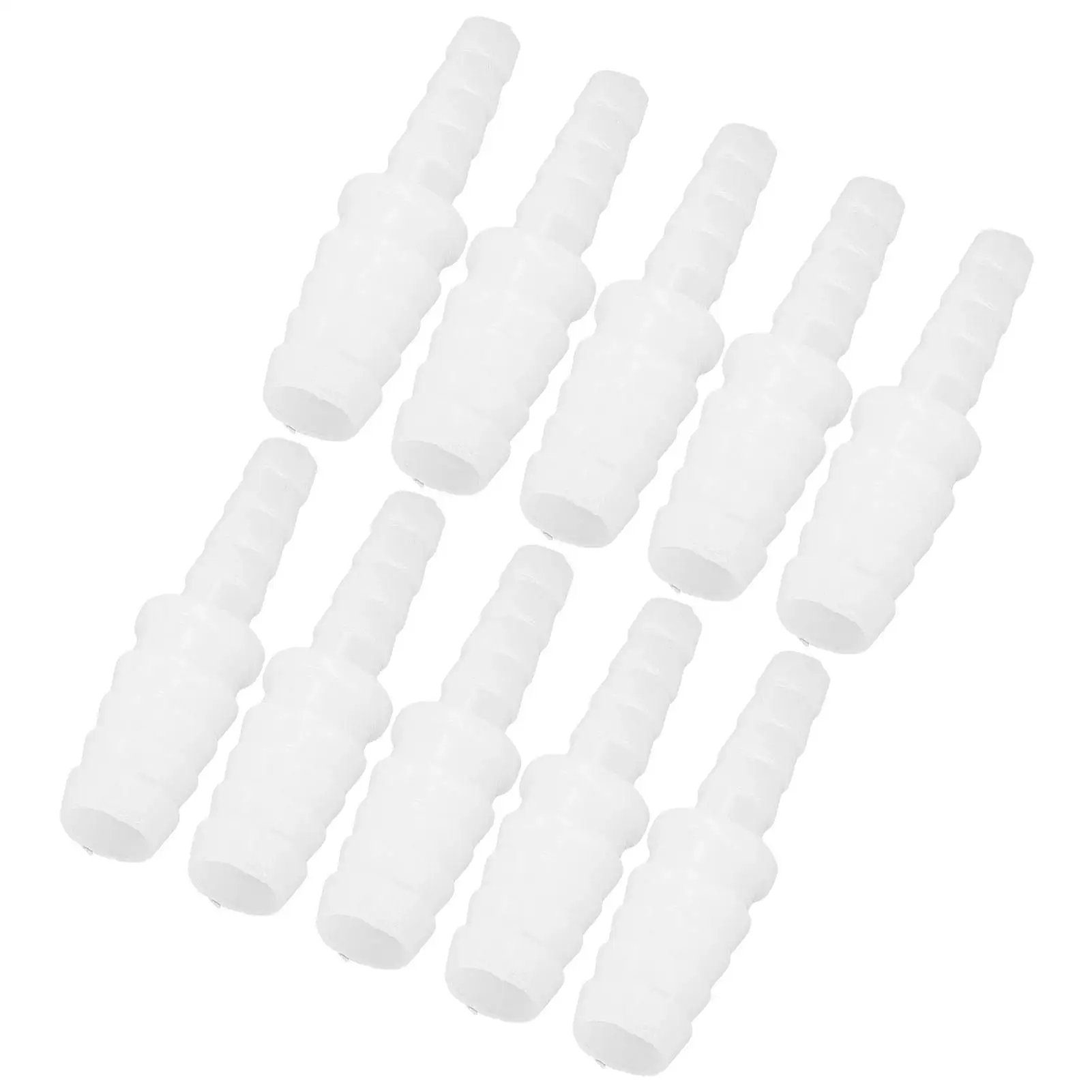 10Pcs PP Hose Fitting Connectors - Barb Reducer Joint Set for Straight Through  Connections