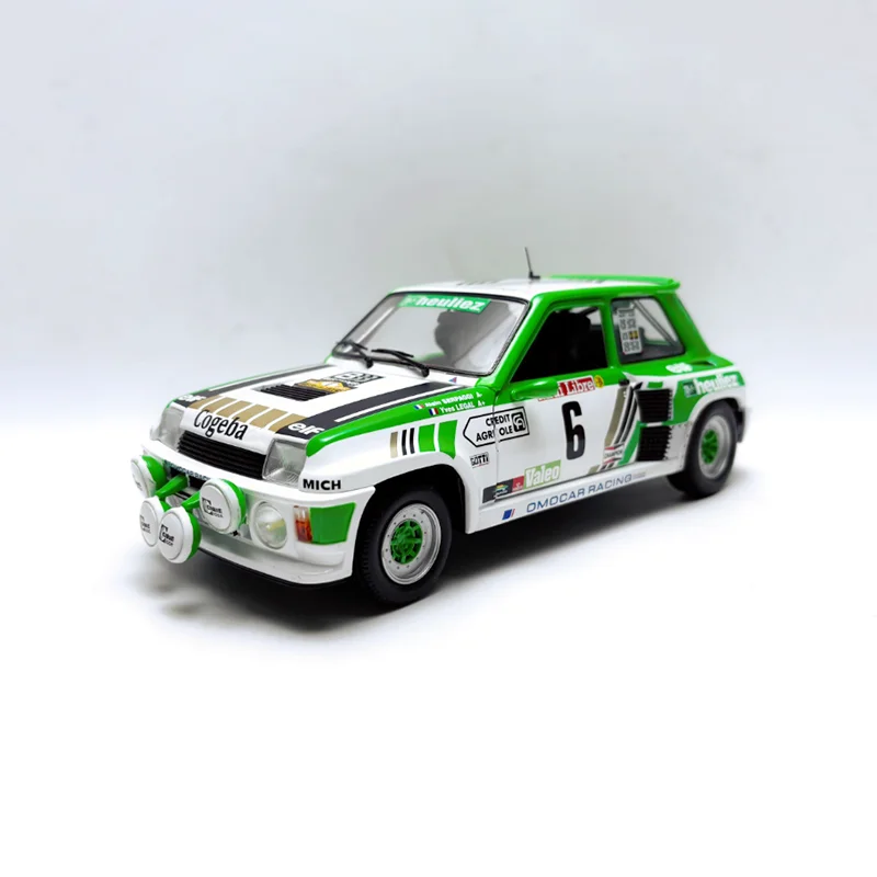 SOLIDO Diecast escala 1:18 R5 TURBO 1985 modelo de coche de simulación de aleación colección clásica para adultos decoración regalo pantalla estática