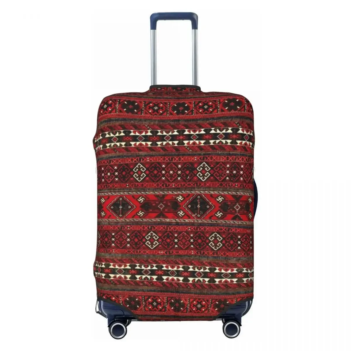 

Custom Baluch Flatweave Antique Afghanistan Rug Luggage Cover Turkish Kilim Art Suitcase Protector Covers Suit For 18-32 inch