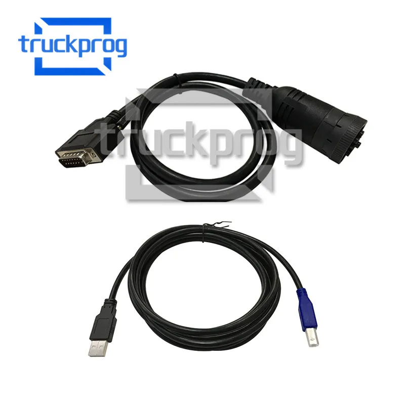 TruckProg Diagnostic Cable 9pin and USB Diagnostic Connector for JCB electronic service tool Diagnostic Interface