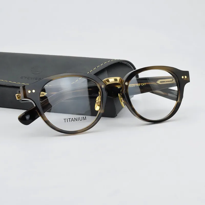 2026 Glasses Frame Men Retro Designer Acetate Eyeglasses Vintage Luxury Brand Computer Round spectacle Women Fashion Eyewear