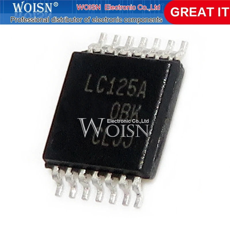 10PCS Chipset SN74LVC125APWR SN74LVC125 LC125A TSSOP-14