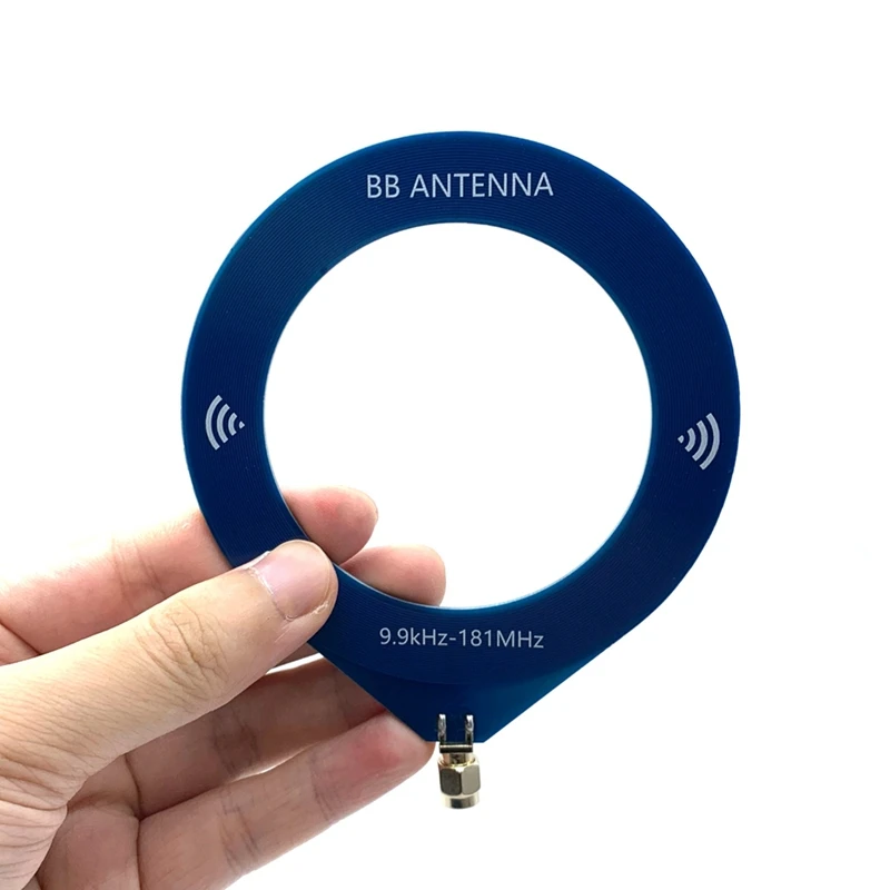 Antena circular pequena de frequência 9.9khz-181mhz, antena de banda larga portátil mw sw para rádio