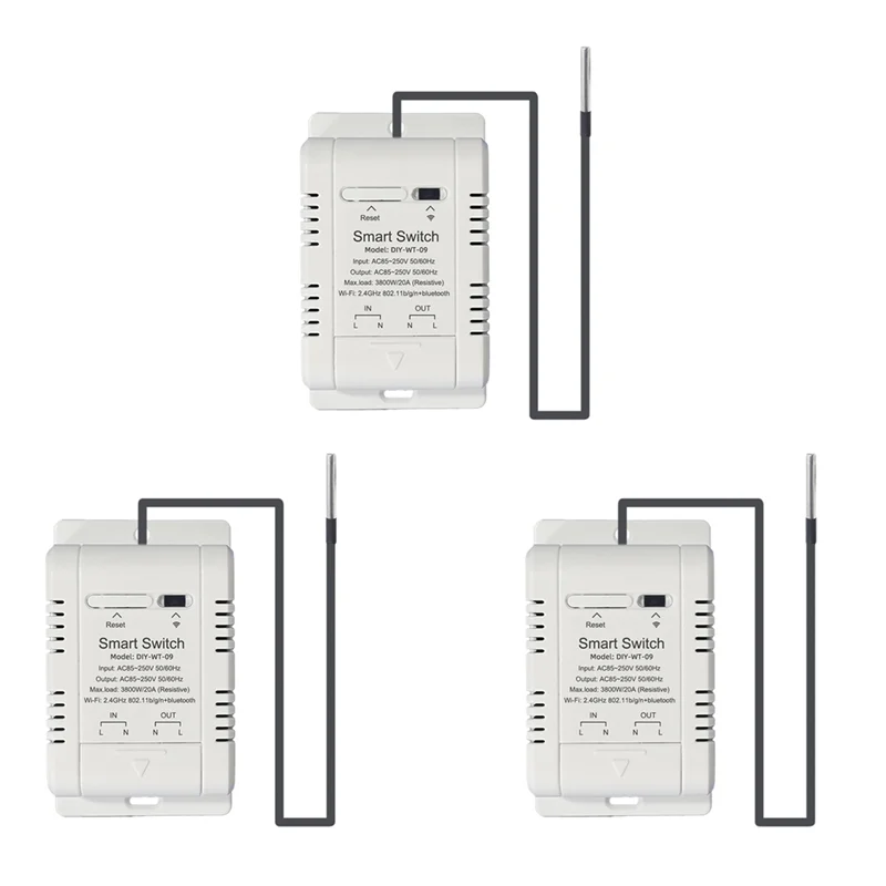 

B29C-3X Wi-Fi переключатель температуры с датчиком 1 м Ewelink Smart Wi-Fi 20A термостат переключатель температуры поддерживает голосовое управление