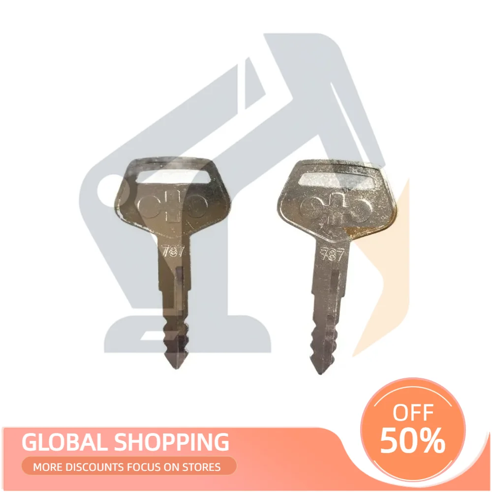 

For Komatsu 2pc 787 Ignition Key Excavator Dozer Loader Heavy Equipment Tr261434 Accessories Digger Digging