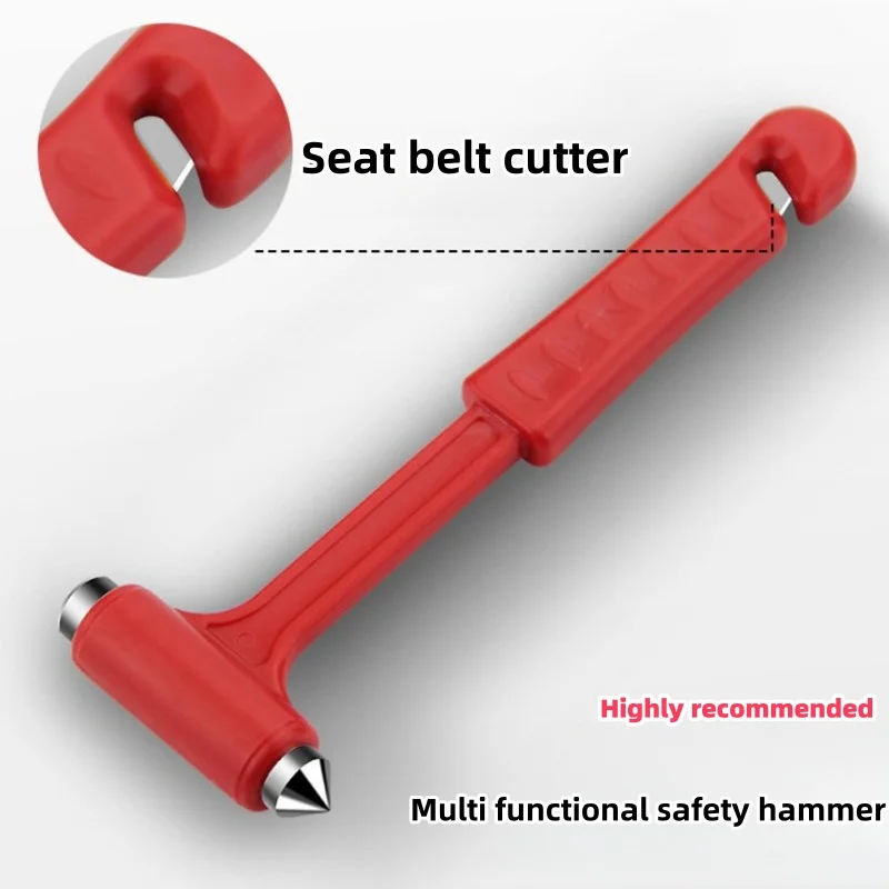 Car Emergency Safety Hammer Multifunctional 2-in-1 Seeking Growth Handle Broken Window Artifact Outdoor Emergency Hammer Cutting