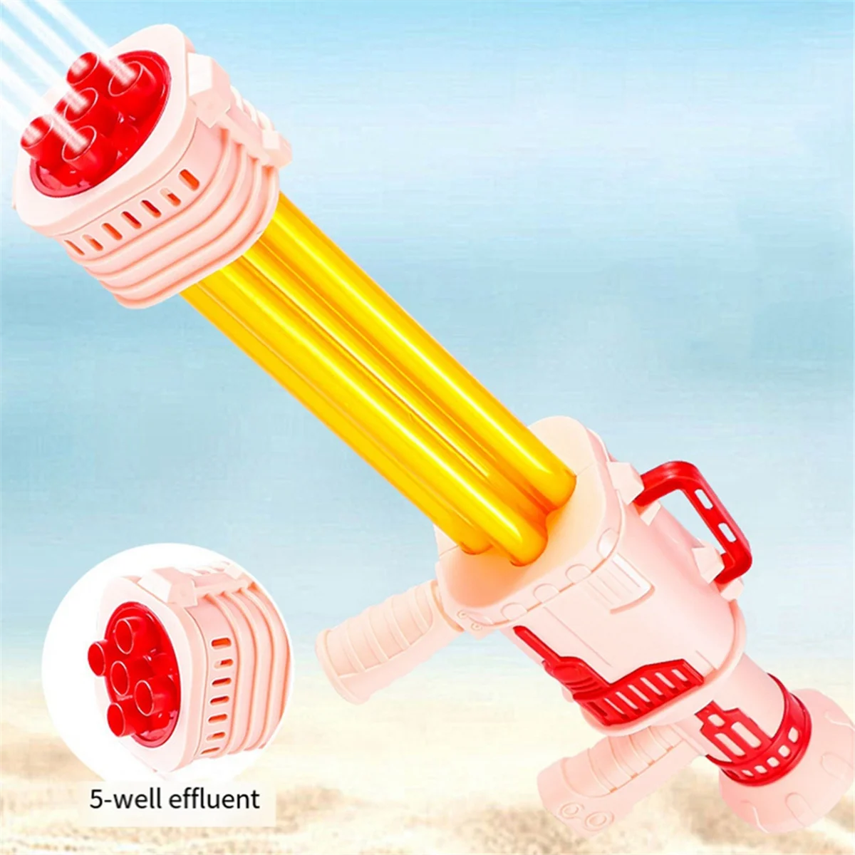 Water Toy for Kids Adults Manual Pull-Out Large Capacity Water Pool Toys for Summer Swimming Beach Water Fighting Pink