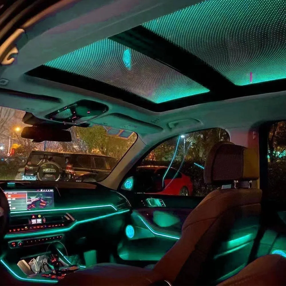 

Уникальный G05 G07 Внутренний декоративный динамик Светящиеся дверные твитеры с окружающим освещением для X5 X7 2018+