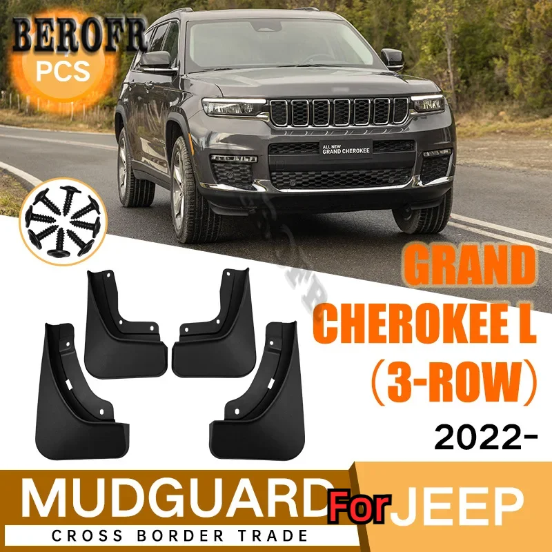 Mud Flaps For Jeep Grand Cherokee 2011-2023 Mudguards Fender Mud Flap Splash Guards Mud Flaps Mudguards