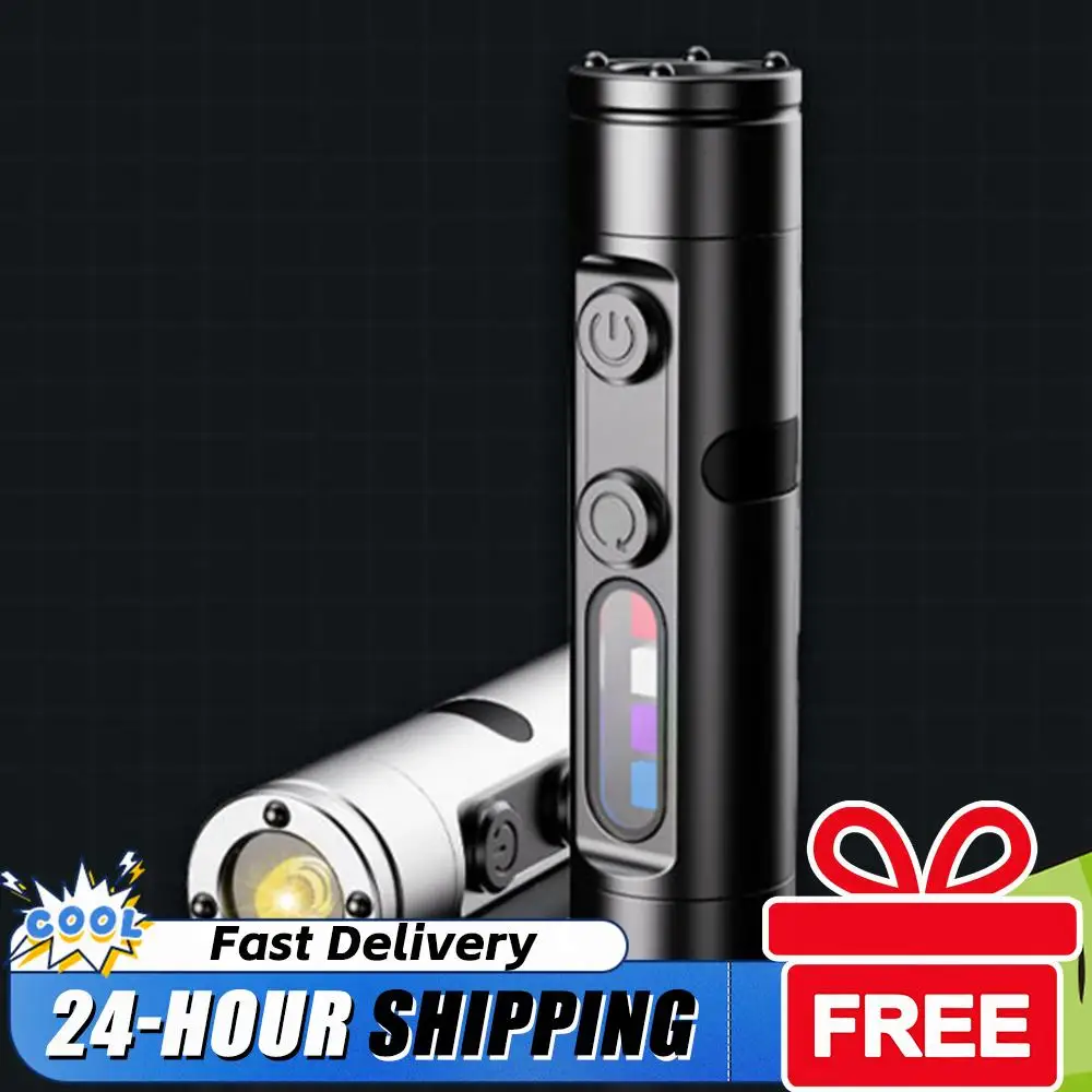 Rechargeable LED  Torch Waterproof Mini Pocket Torch with 3 Modes Super Bright Flashlight for Camping Outdoor and Hiking