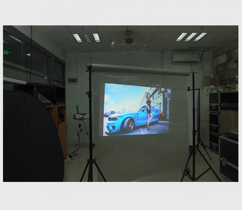 1.52x2m Holographic Rear Projection Film Transparent clear Rear Projection Film for Glass