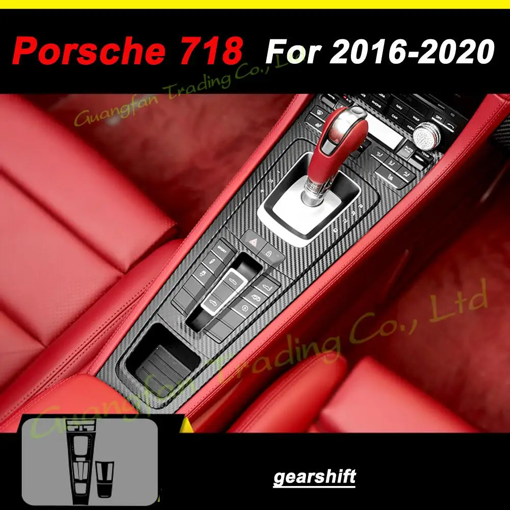 

For Porsche Boxster Cayman 718 Self Adhesive Car Stickers Carbon Fiber Vinyl Car stickers and Decals Car Styling Accessories