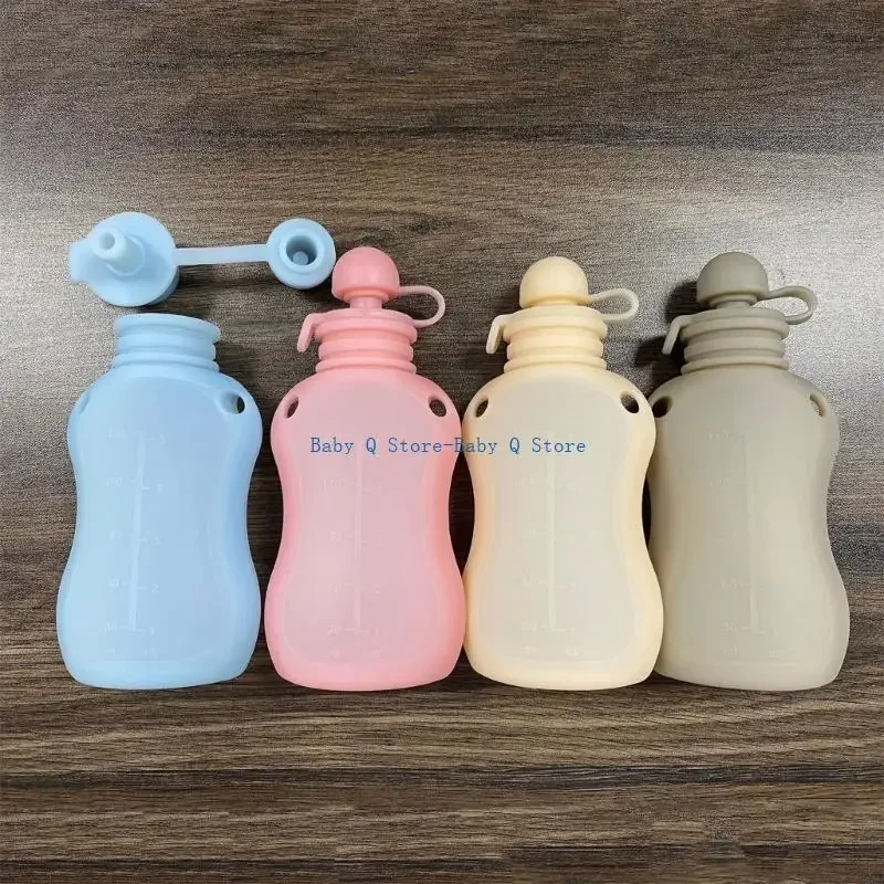 X5XE Silicone Milk Congee Leakproof Organiser Squeeze Storage Container 150ml