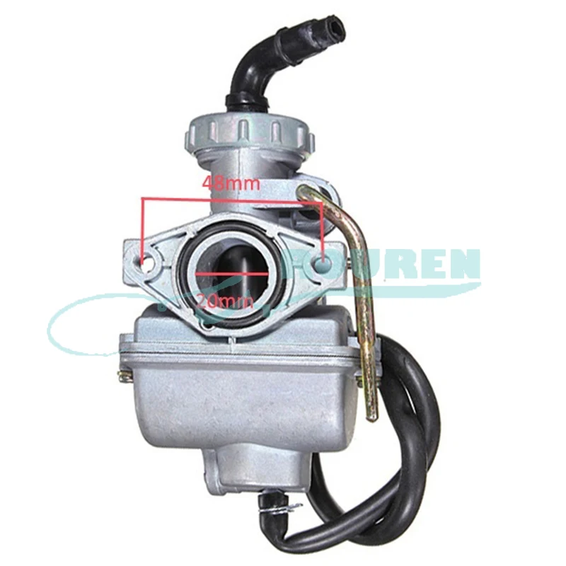 Motocross Motorcycle Carburetor PZ20 20mm For 50CC 70CC 80CC 90CC 110CC 125CC Intake Pipe Karting Go Kart Racing ATV Buggy Carbu