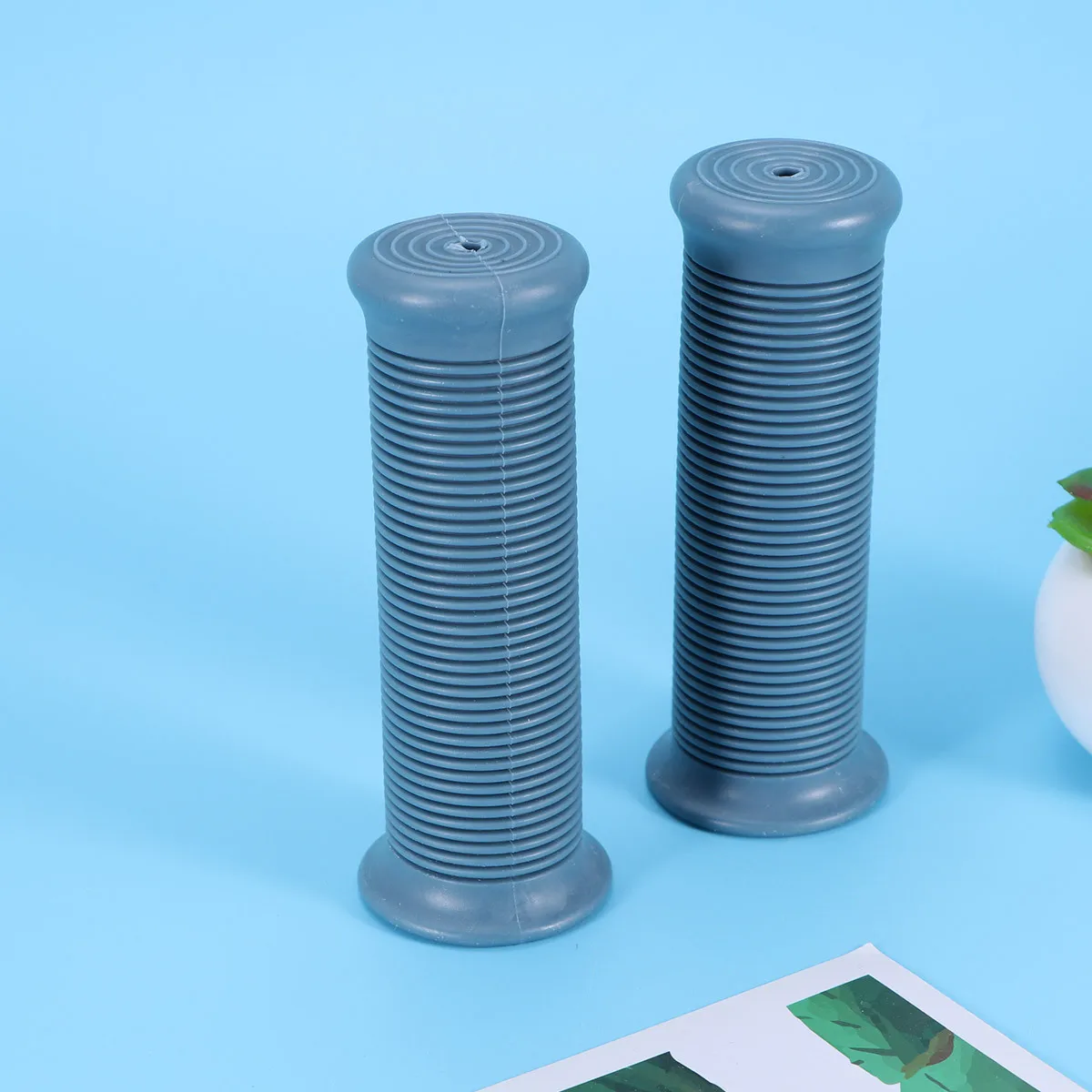 

1 Pair Retro Handlebar Grips 25/28Mm Rubber Non-Slip Shock Absorbing Comfort Bike Motorcycle Handle Grips Cycling