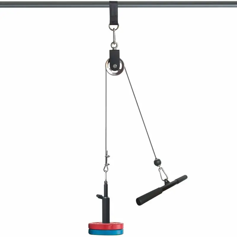 

Aluminum Alloy Pulley Fitness Set Homemade Indoor Big Bird Barbell Sheet Hole Variable Rowing Clip Chest High Pull Down