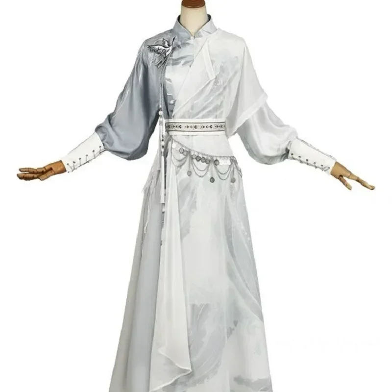 

Men's Hanfu Chinese traditional style round neck robe youth spring and summer new adult performance chivalrous costume