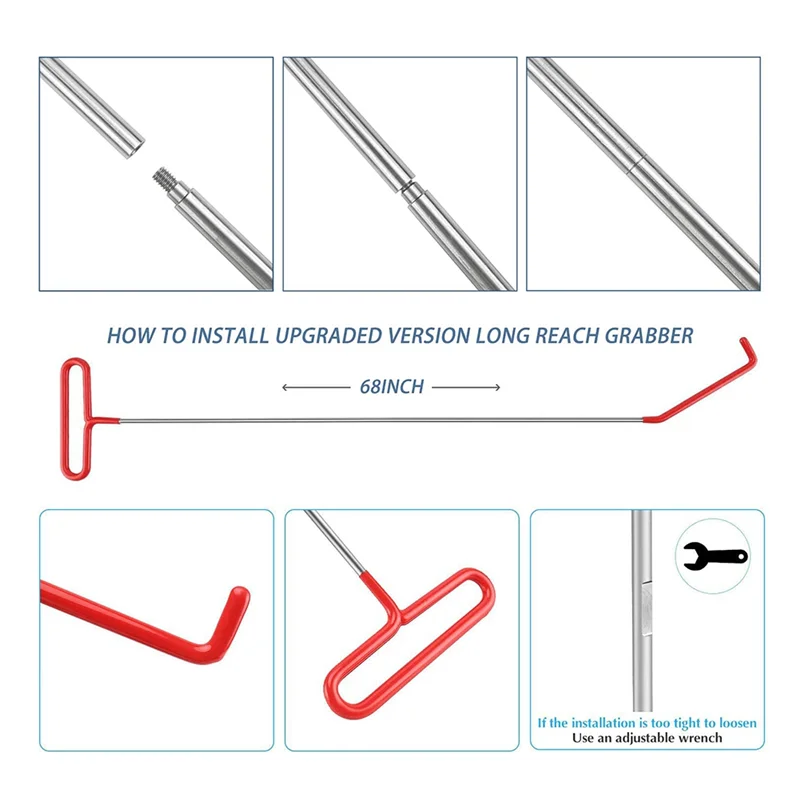 B47B-14 Pcs Lock Out Emergency Wedges Air Pump Universal Emergency Kit Trim Removal Tool Interior Trim Removal Kit For Vehicles