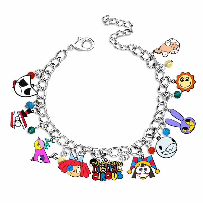 

New Cartoon Anime The Amazing Digital Circus Bracelet Cartoon Character Joker Doll Decoration Pendant Children's Toy Gifts