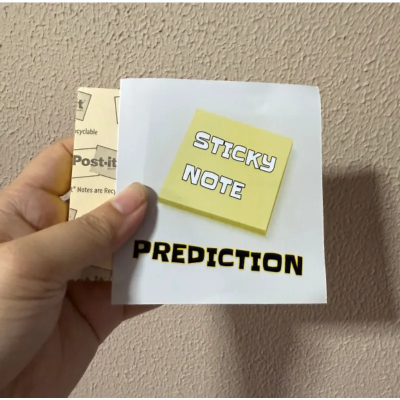 Professional Magic Tricks Sticky Note Prediction Mind Reading Pad Street Illusion Gimmicks Magia Props for Performers