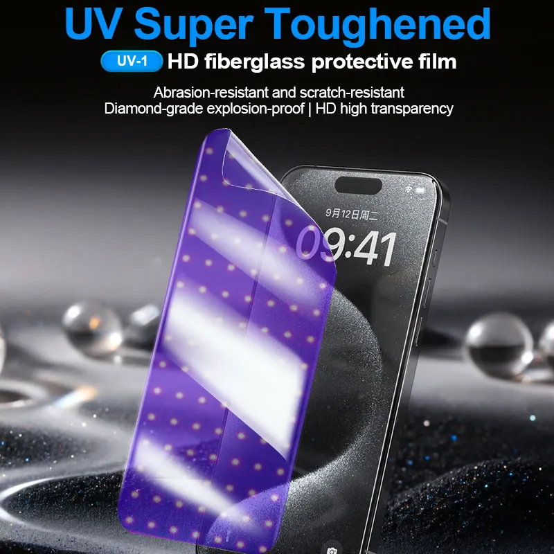 أشعة الشمس UV-1 U200 U300 HD UV الألياف الزجاجية طبقة رقيقة واقية حماية شاشة الهاتف لآلة قطع الأفلام سلسلة 890C و Y22
